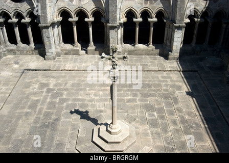 La Cathédrale de Porto, Porto, Portugal. Cloître gothique. Banque D'Images