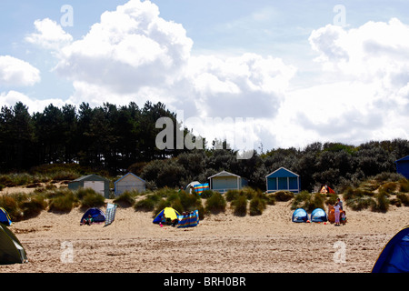 OLD HUNSTANTON BEACH. NORTH NORFOLK. UK. Banque D'Images