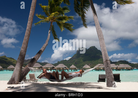 Bora Bora, Polynésie Française Banque D'Images