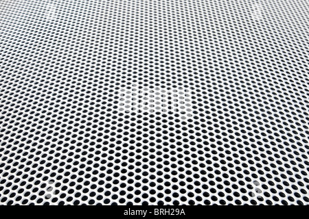 Grille métallique radiateur diminuant en perspective Banque D'Images