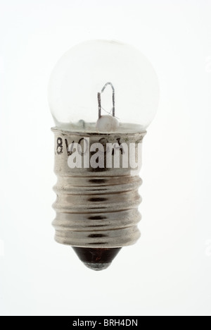 Petite lampe bulb isolated on white Banque D'Images