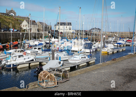 Port de plaisance de Banff sur le Moray Firth, Aberdeenshire Banque D'Images