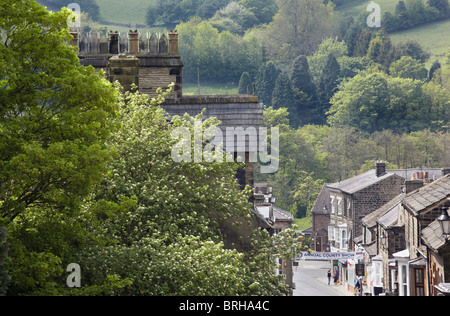 Est Campsites Canet-en-Roussillon un marché typique ville de Nidderdale, Yorkshire du Nord Banque D'Images