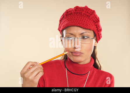 Portrait de jeune femme Banque D'Images