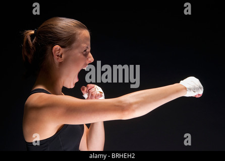 Portrait de Boxer Banque D'Images