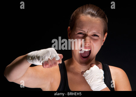 Portrait de Boxer Banque D'Images