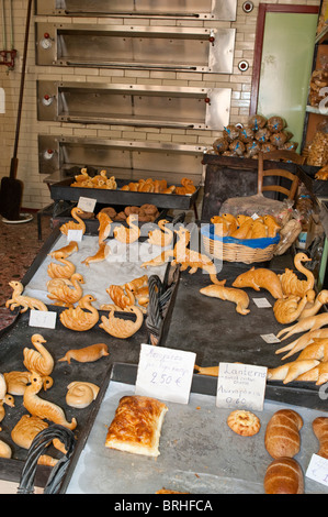 En forme d'animaux avec des boulangers Rethymno Crete Grèce offres Banque D'Images