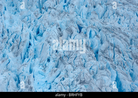 Glace à l'intérieur des terres, Ilullissat, Fjord glacé d'Ilulissat, Groenland. Banque D'Images