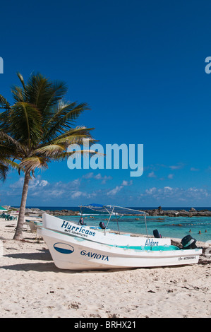 Le Mexique, Cozumel. Playa Chen Rio, Isla de Cozumel (l'île de Cozumel). Banque D'Images