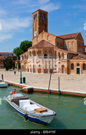 L'Europe, Italie, Vénétie, Venise, classé au Patrimoine Mondial par l'UNESCO, l'île de Murano, Basilica di Santa Maria e San Donato Banque D'Images