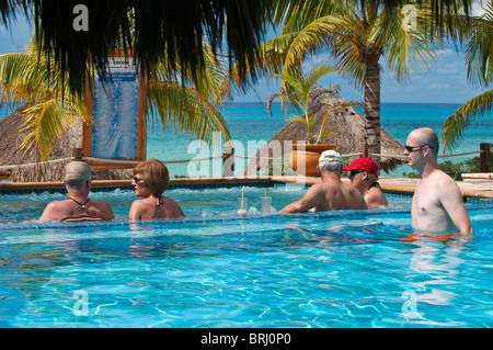 Mexique, Cozumel. Playa Mia Grand Beach Park, Isla Cozumel, île de Cozumel. Banque D'Images