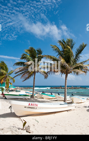 Le Mexique, Cozumel. Playa Chen Rio, Isla de Cozumel (l'île de Cozumel). Banque D'Images