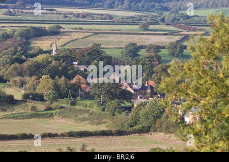 Paysage rural dans la vallée de Belvoir Banque D'Images