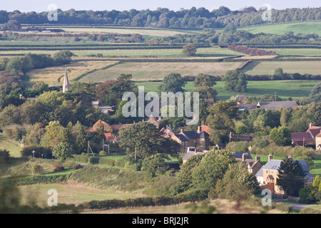 Paysage rural dans la vallée de Belvoir Banque D'Images