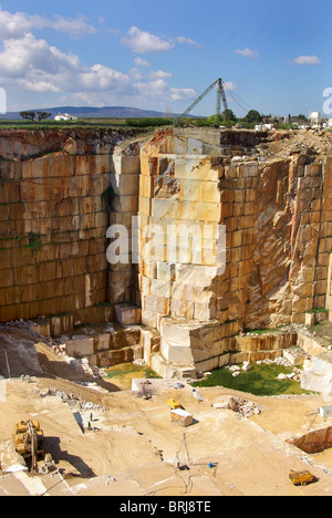 La carrière de marbre au Portugal. Banque D'Images