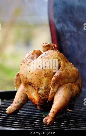 Tournedos de poulet mariné et farcis d'une canette de bière en Suède Banque D'Images