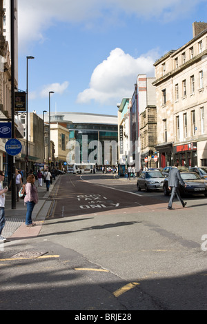 Avis de Newgate Street dans le centre-ville de Newcastle, Angleterre du Nord-Est. Banque D'Images