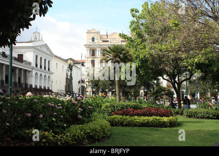 Plaza de la Independencia, Quito, Équateur Banque D'Images