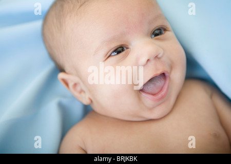 Baby Boy Laughing Banque D'Images