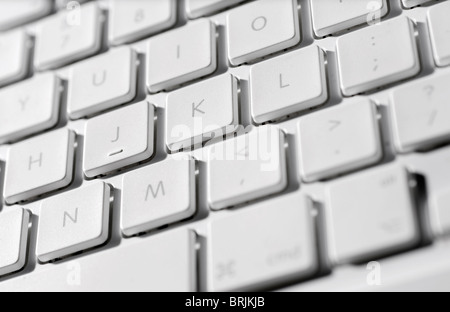 Clavier d'ordinateur portable, close-up Banque D'Images