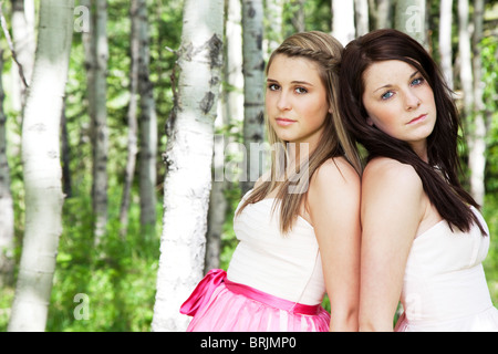 Portraits de jeunes filles Banque D'Images