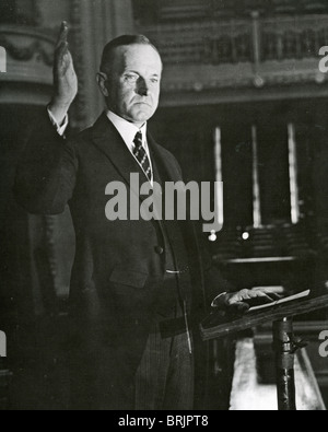 CALVIN COOLIDGE (1872-1933) 30e président des USA Banque D'Images