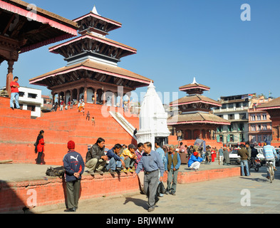 Manju Deval Temple, Durbar Square, Katmandou Banque D'Images