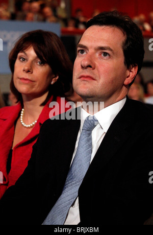 Le Chancelier GEORGE OSBORNE 03 octobre 2010 CPI BIRMINGHAM ENGLAND Banque D'Images