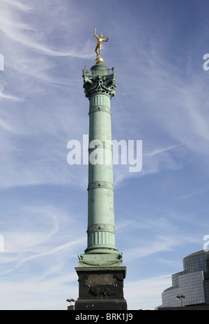 Genie de la liberté à Paris Banque D'Images