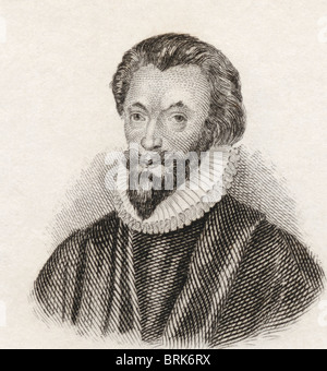 John Donne, de 1572 à 1631. Poète métaphysique anglais et de prédicateur. Banque D'Images