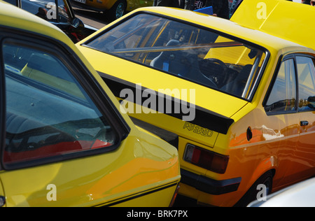 Vue arrière de la Ford Escort RS2000 Mk2 Banque D'Images