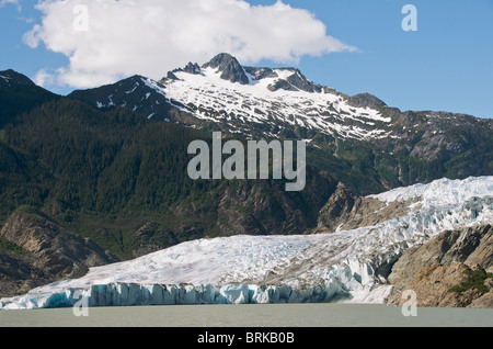 Vue panoramique du glacier de Mendenhall près de Juneau en Alaska USA Banque D'Images