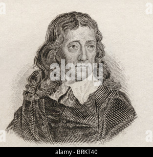 John Milton, 1608 à 1674. Polémiste et poète anglais, fonctionnaire. Banque D'Images