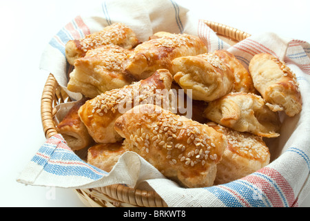 Galettes de pâte feuilletée. Banque D'Images