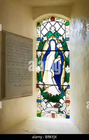 Vitrail de l'église paroissiale de Danby North Yorkshire Angleterre Banque D'Images