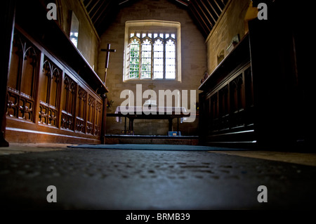 Intérieur de St Marys Church Swainswick Baignoire UK Banque D'Images