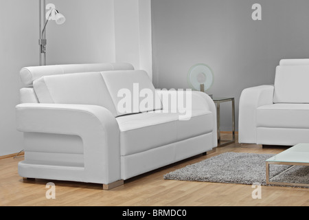 Un studio photo de mobilier blanc Banque D'Images