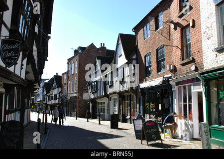 Friar Street, Worcester, Worcestershire, Angleterre, RU Banque D'Images