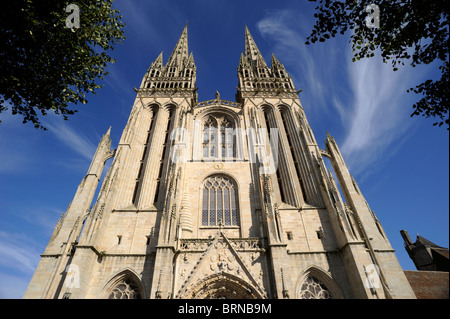 France, Bretagne (Bretagne), Finistère, Quimper, cathédrale Banque D'Images