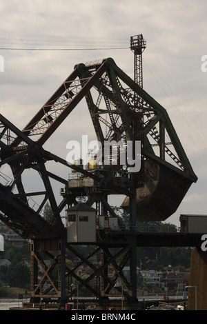 Levage de fer BNSF pont sur le lac Washington Ship Canal Seattle Washington State USA Banque D'Images