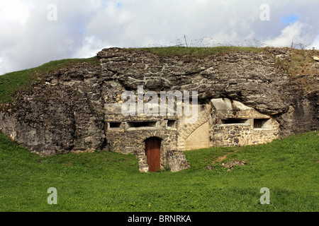 Fort Douaumont était l'une des forteresses construites pour protéger Verdun à partir de l'invasion par l'Allemagne avant la PREMIÈRE GUERRE MONDIALE, Verdun, Meuse, France. Banque D'Images