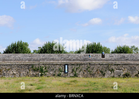 Stock photo des murs de la ville de Brouage en France. Banque D'Images