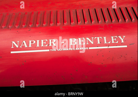 Bentley Napier classic racing rouge voiture Banque D'Images
