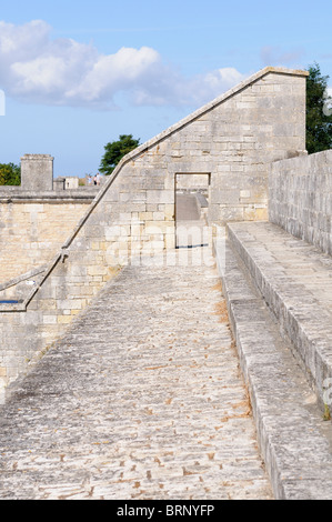 Stock photo des murs de la ville de Brouage en France. Banque D'Images