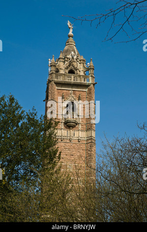 dh BRANDON HILL BRISTOL Cabot Tower dans le beffroi du parc Brandon tours royaume-uni Banque D'Images