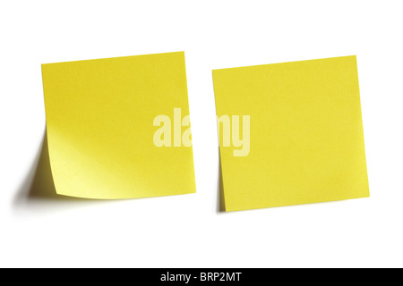 Post-it jaune Banque D'Images