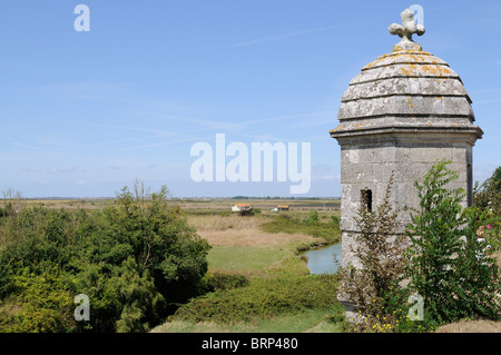 Stock photo des murs de la ville de Brouage en France. Banque D'Images