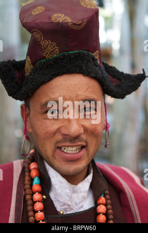 Ladakhis man portrait Banque D'Images