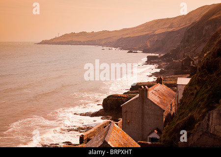 En 1917, le village de pêcheurs prospère de South Hallsands a été détruit par la mer et c'est tout ce qui reste aujourd'hui, South Hams, Devon, Angleterre, Royaume-Uni Banque D'Images