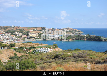 La baie à Agia Pelagia en Crète, Grèce Banque D'Images